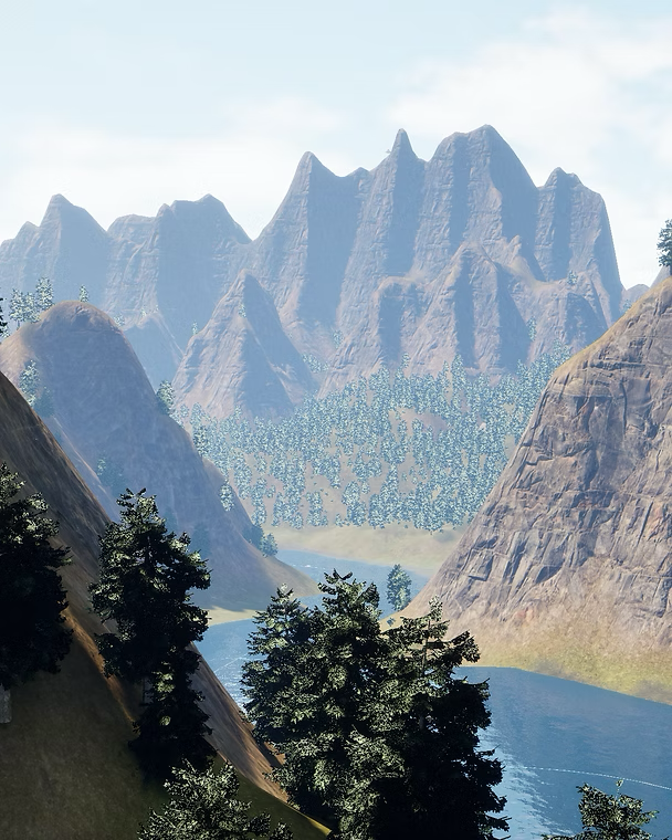 Gameplay still of landscape in Operation: Phoenix